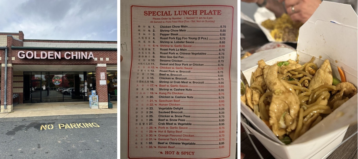 Golden China Express Menu